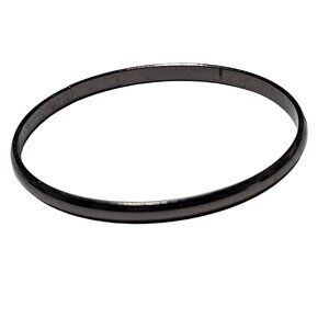 Retro 80s Black Metal Bangle Bracelet Gothic Punk Classic Fashion Jewelry Women